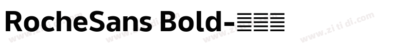 RocheSans Bold字体转换